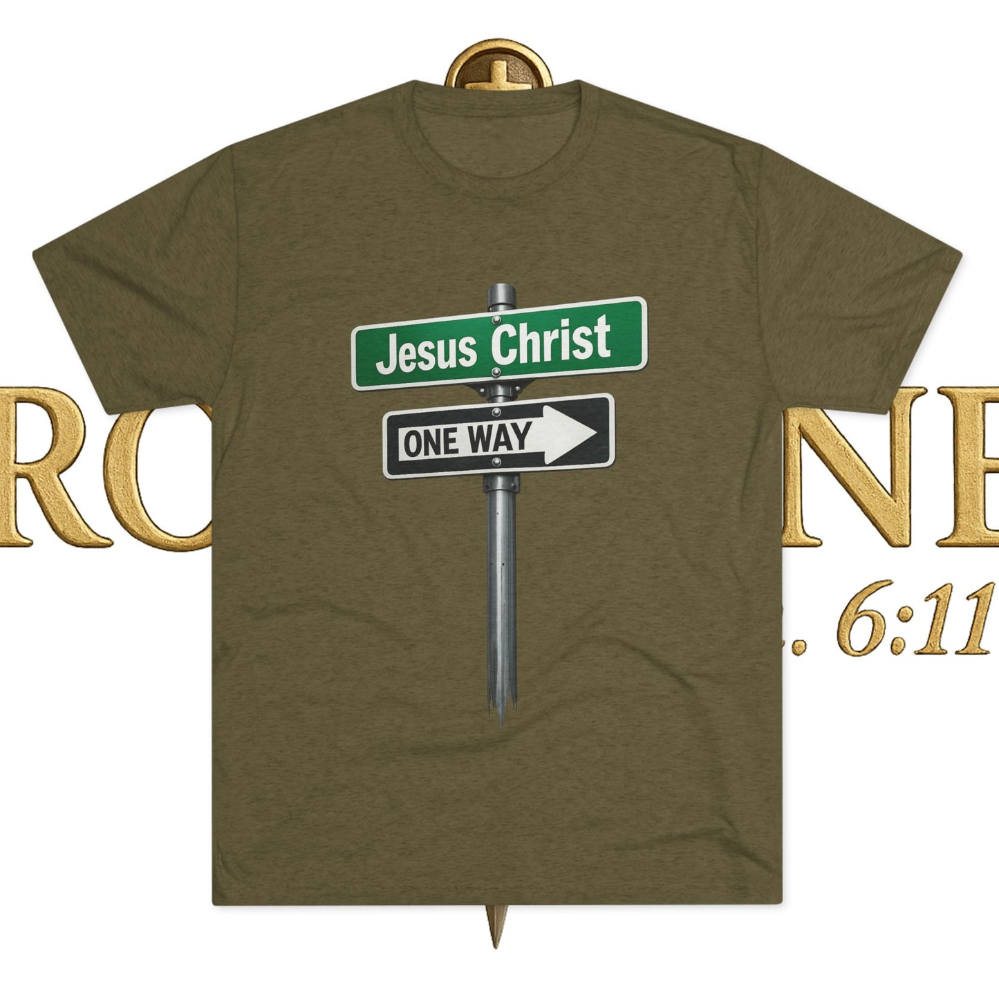 Jesus is The Way Unisex Tri-Blend Crew Tee