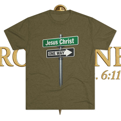 Jesus is The Way Unisex Tri-Blend Crew Tee