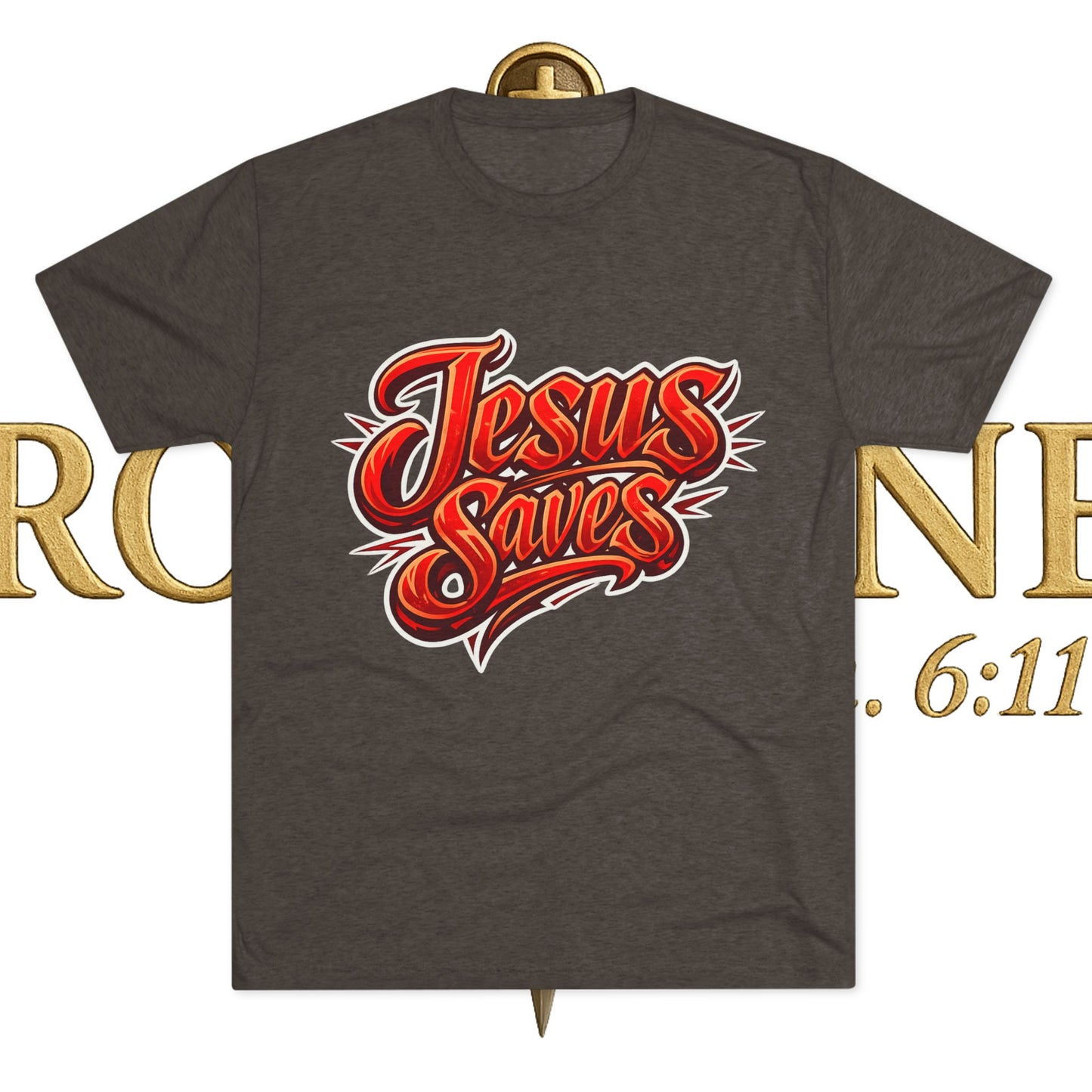 Jesus Saves Unisex Tri-Blend Crew Tee