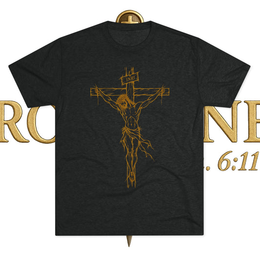 Crucifix Unisex Tri-Blend Crew Tee