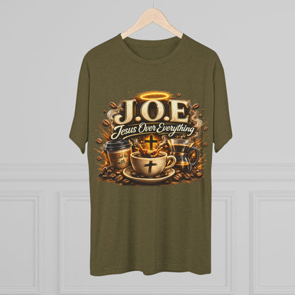 Jesus Over Everything Unisex Tri-Blend Crew Tee