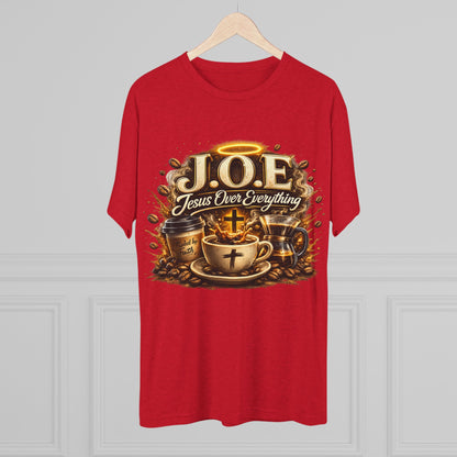 Jesus Over Everything Unisex Tri-Blend Crew Tee