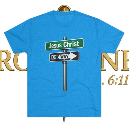 Jesus is The Way Unisex Tri-Blend Crew Tee