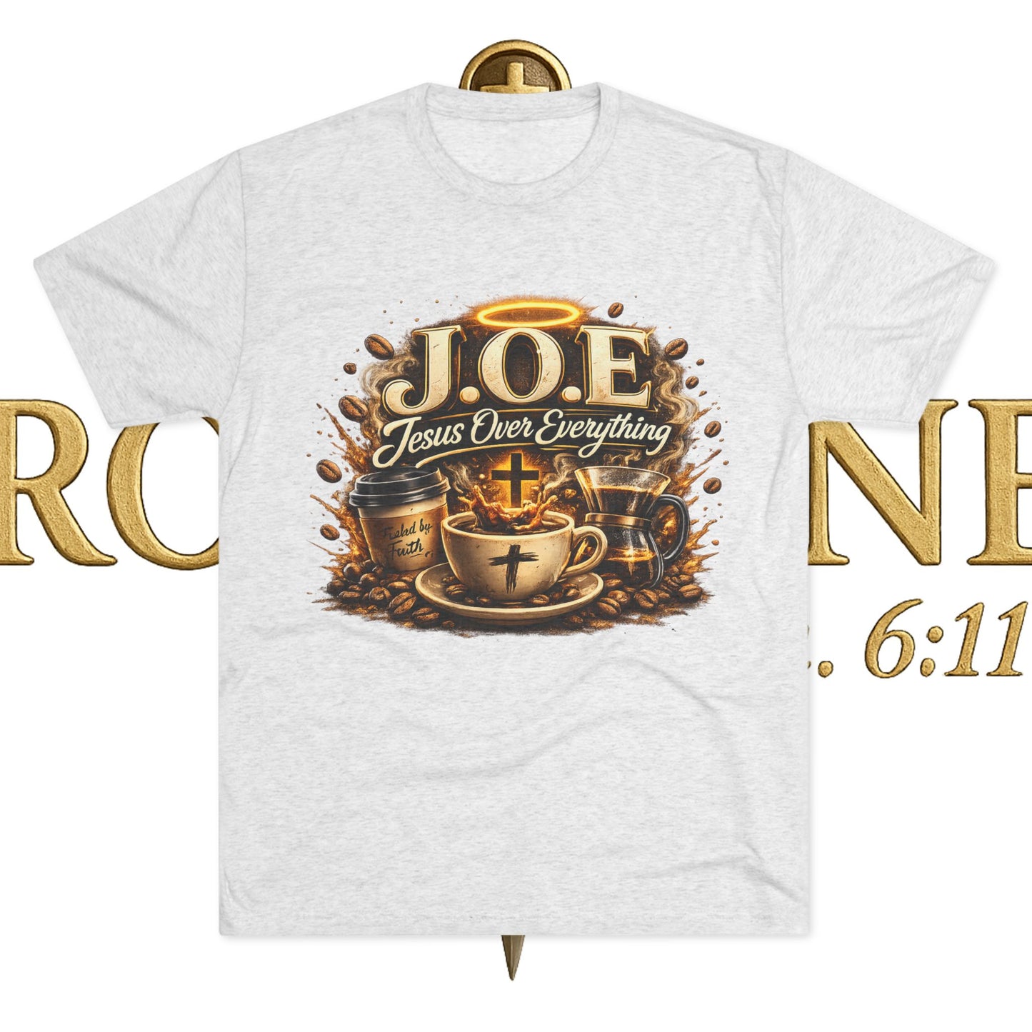 Jesus Over Everything Unisex Tri-Blend Crew Tee
