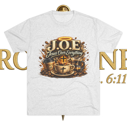 Jesus Over Everything Unisex Tri-Blend Crew Tee
