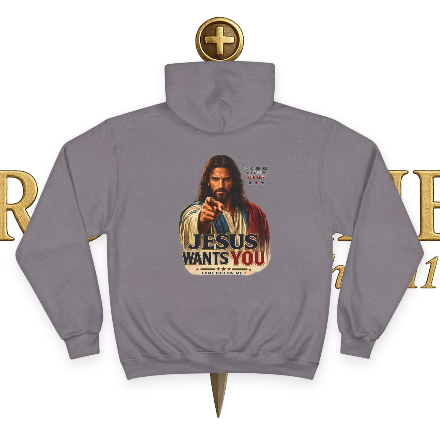 Jesus Wants You Champion Hoodie