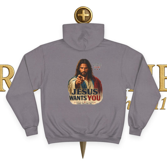 Jesus Wants You Champion Hoodie