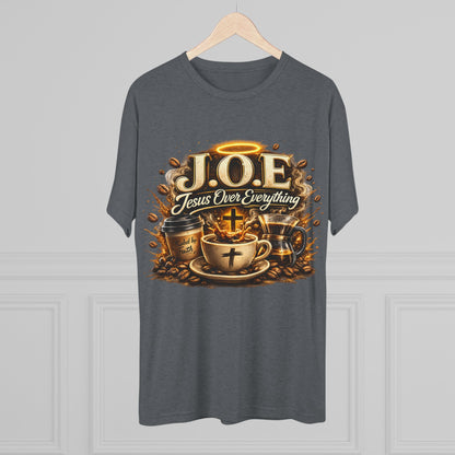 Jesus Over Everything Unisex Tri-Blend Crew Tee