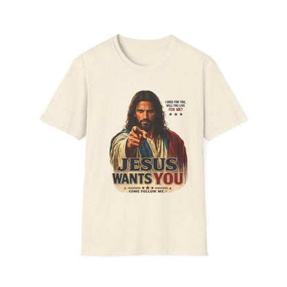Jesus Wants You Unisex Softstyle T-Shirt