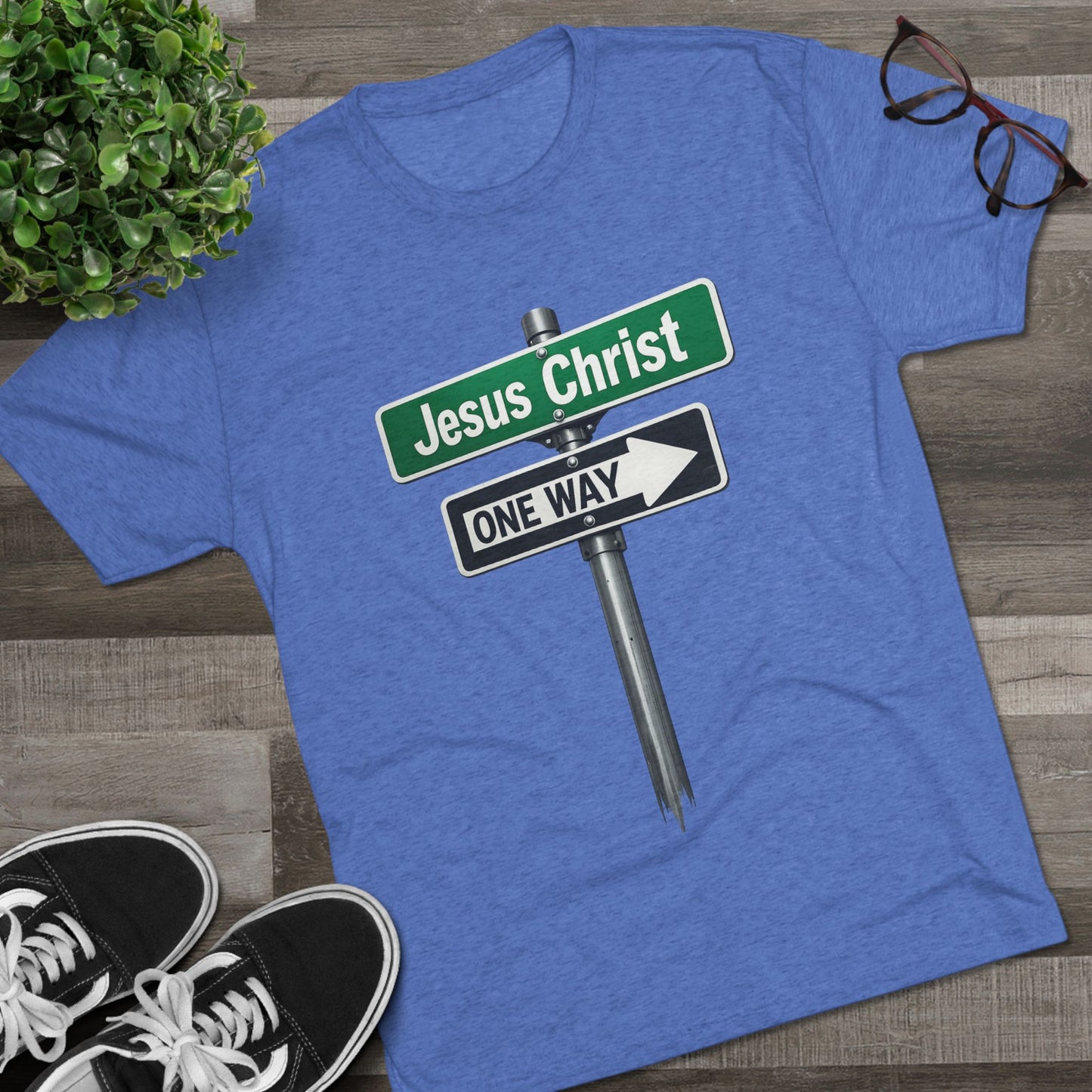 Jesus is The Way Unisex Tri-Blend Crew Tee