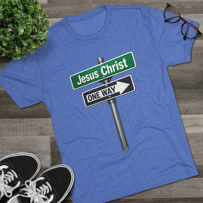 Jesus is The Way Unisex Tri-Blend Crew Tee