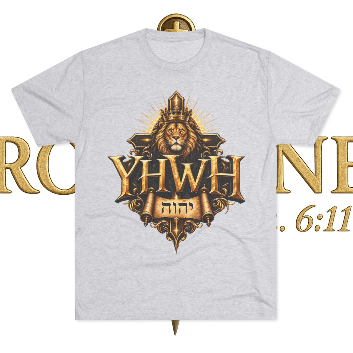 YHWH Unisex Tri-Blend Crew Tee