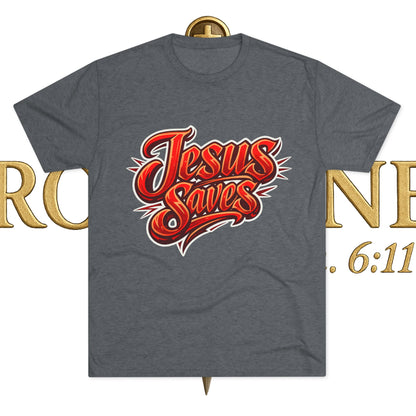 Jesus Saves Unisex Tri-Blend Crew Tee