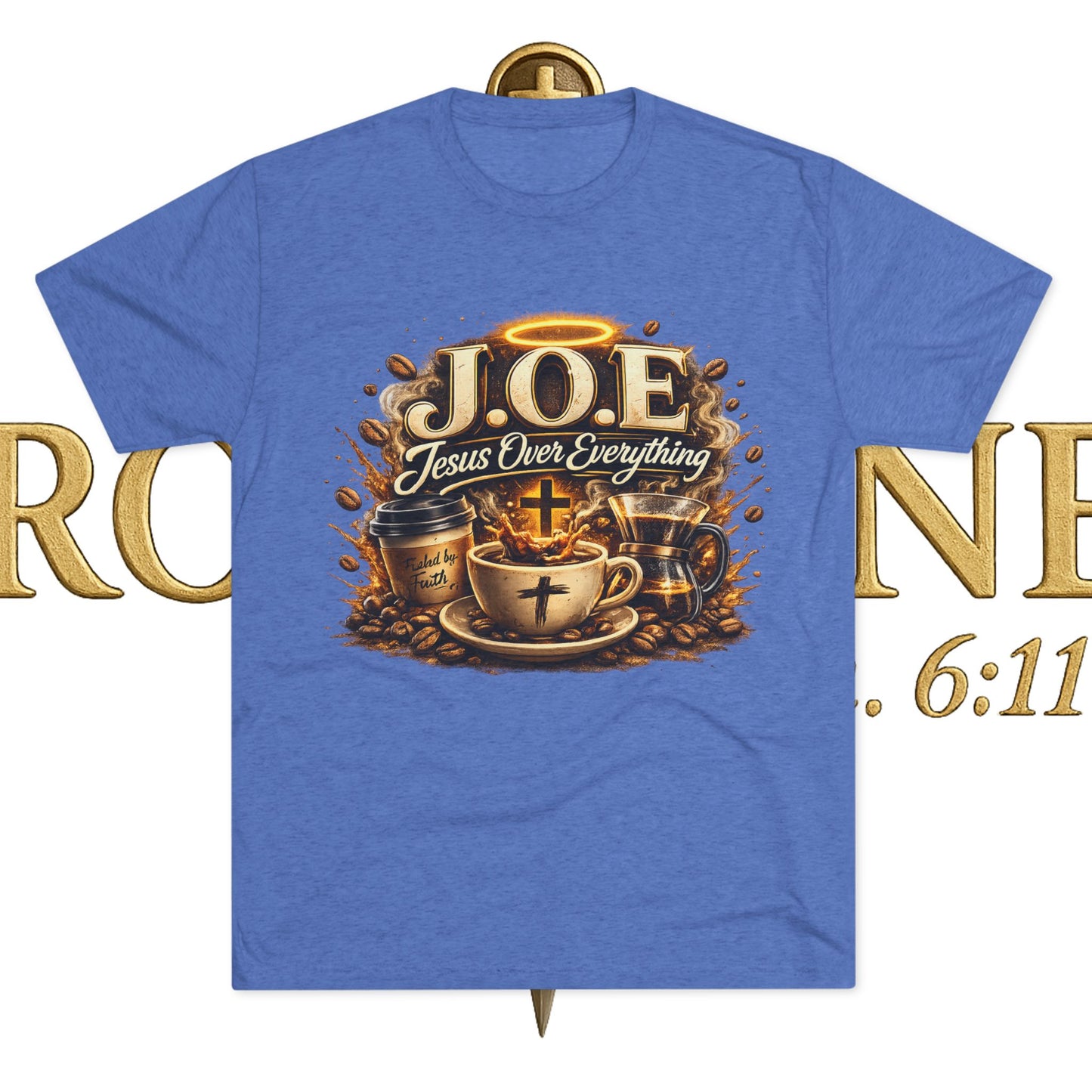 Jesus Over Everything Unisex Tri-Blend Crew Tee