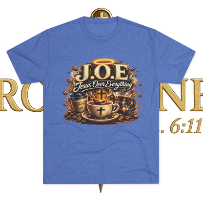 Jesus Over Everything Unisex Tri-Blend Crew Tee