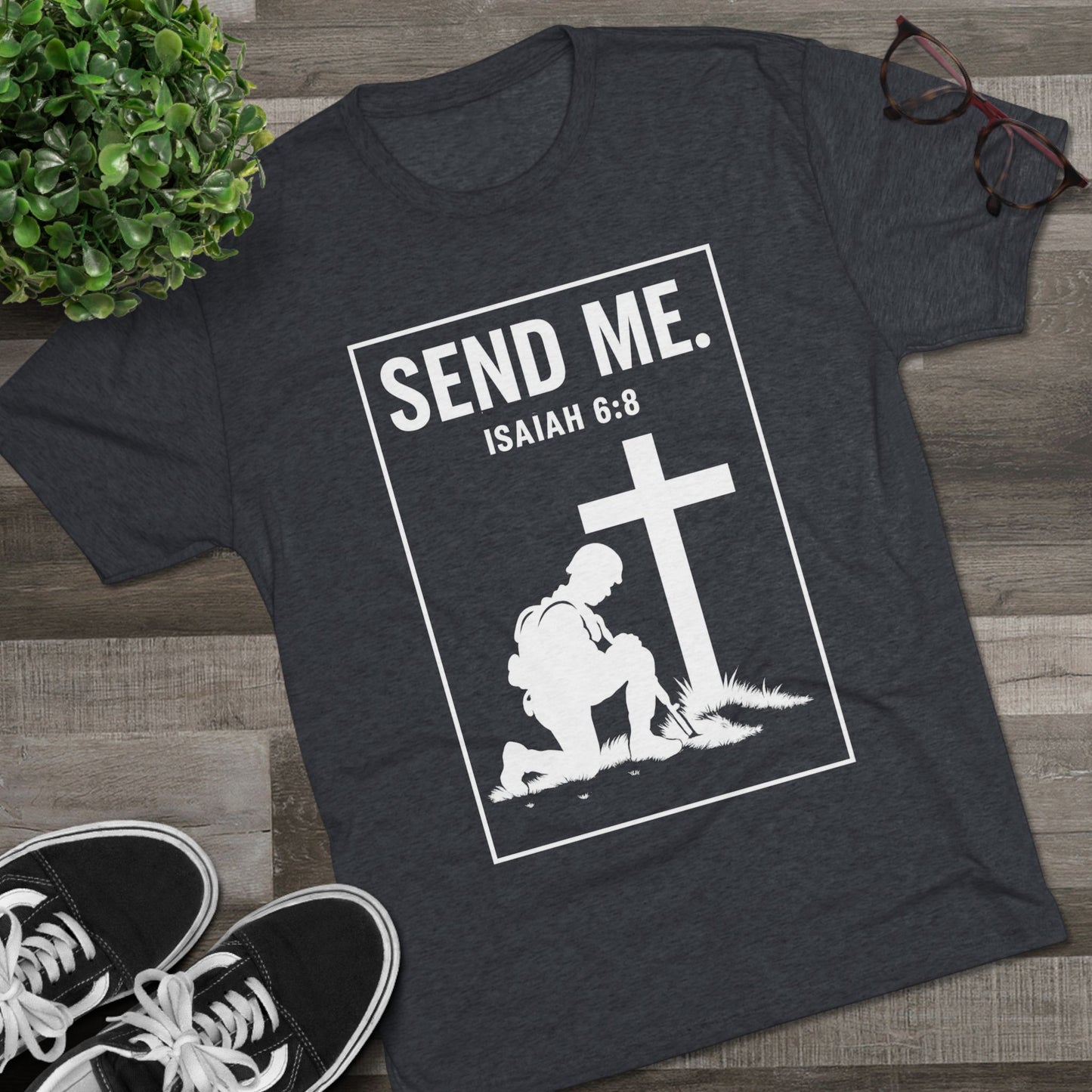 Send Me Unisex Tri-Blend Crew Tee