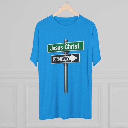 Jesus is The Way Unisex Tri-Blend Crew Tee