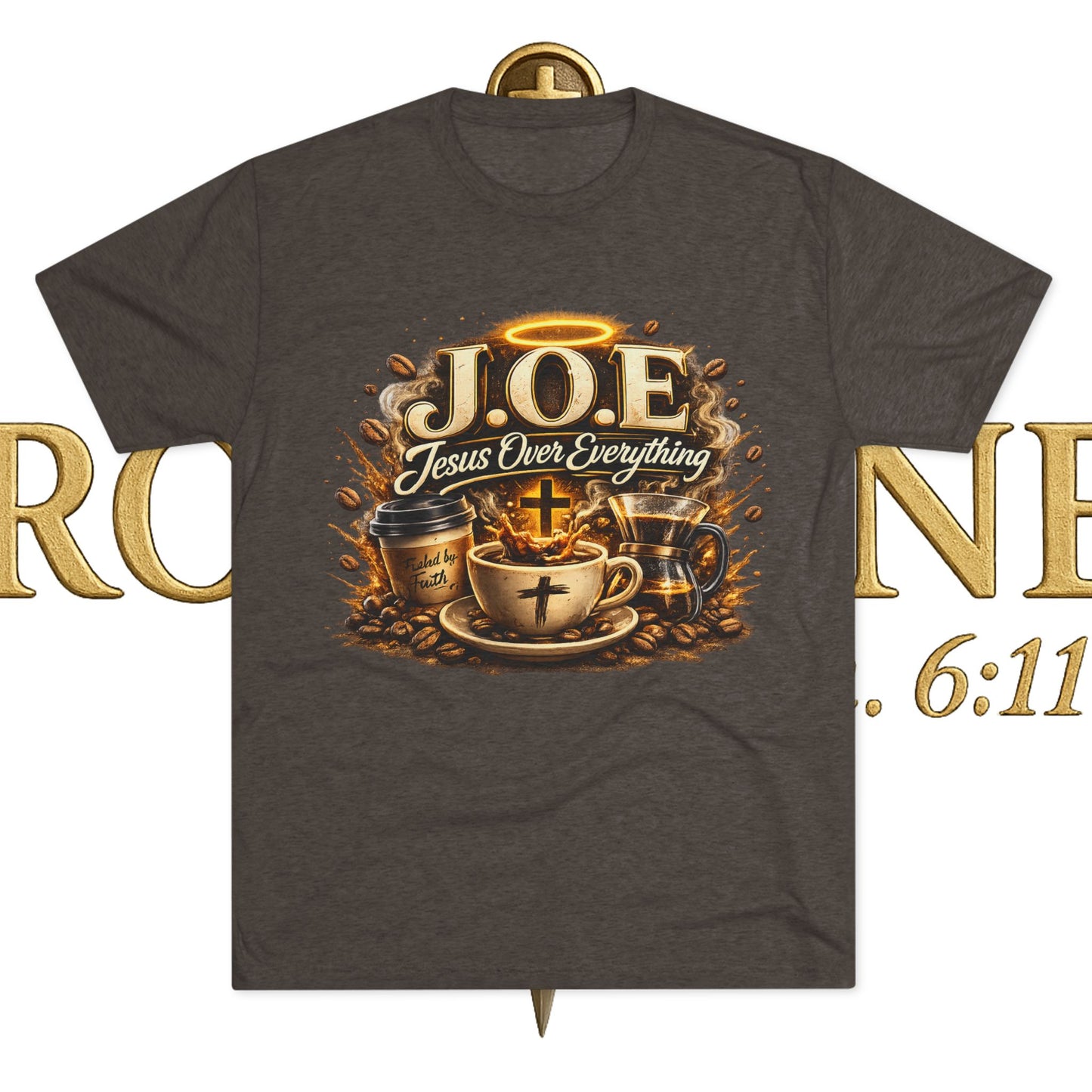 Jesus Over Everything Unisex Tri-Blend Crew Tee