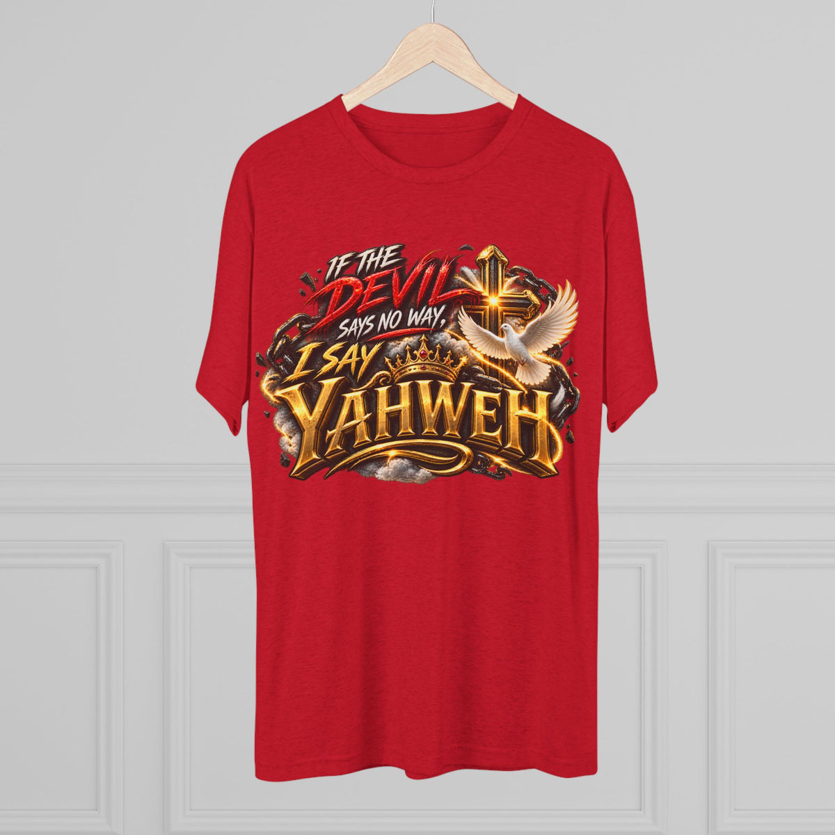 Vintage Yahweh Unisex Tri-Blend Crew Tee
