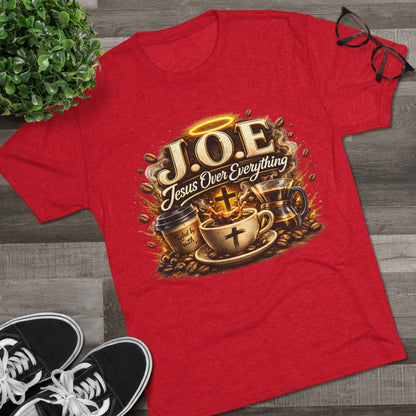 Jesus Over Everything Unisex Tri-Blend Crew Tee