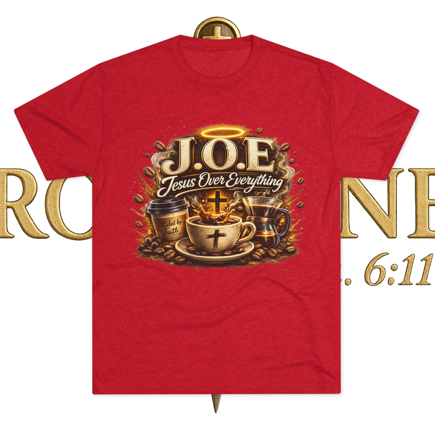 Jesus Over Everything Unisex Tri-Blend Crew Tee