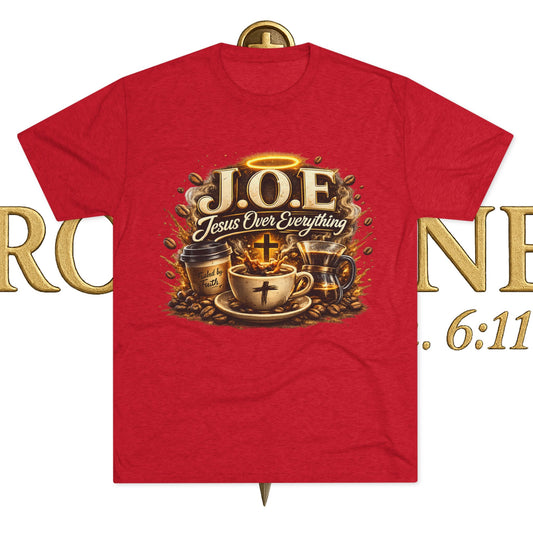 Jesus Over Everything Unisex Tri-Blend Crew Tee