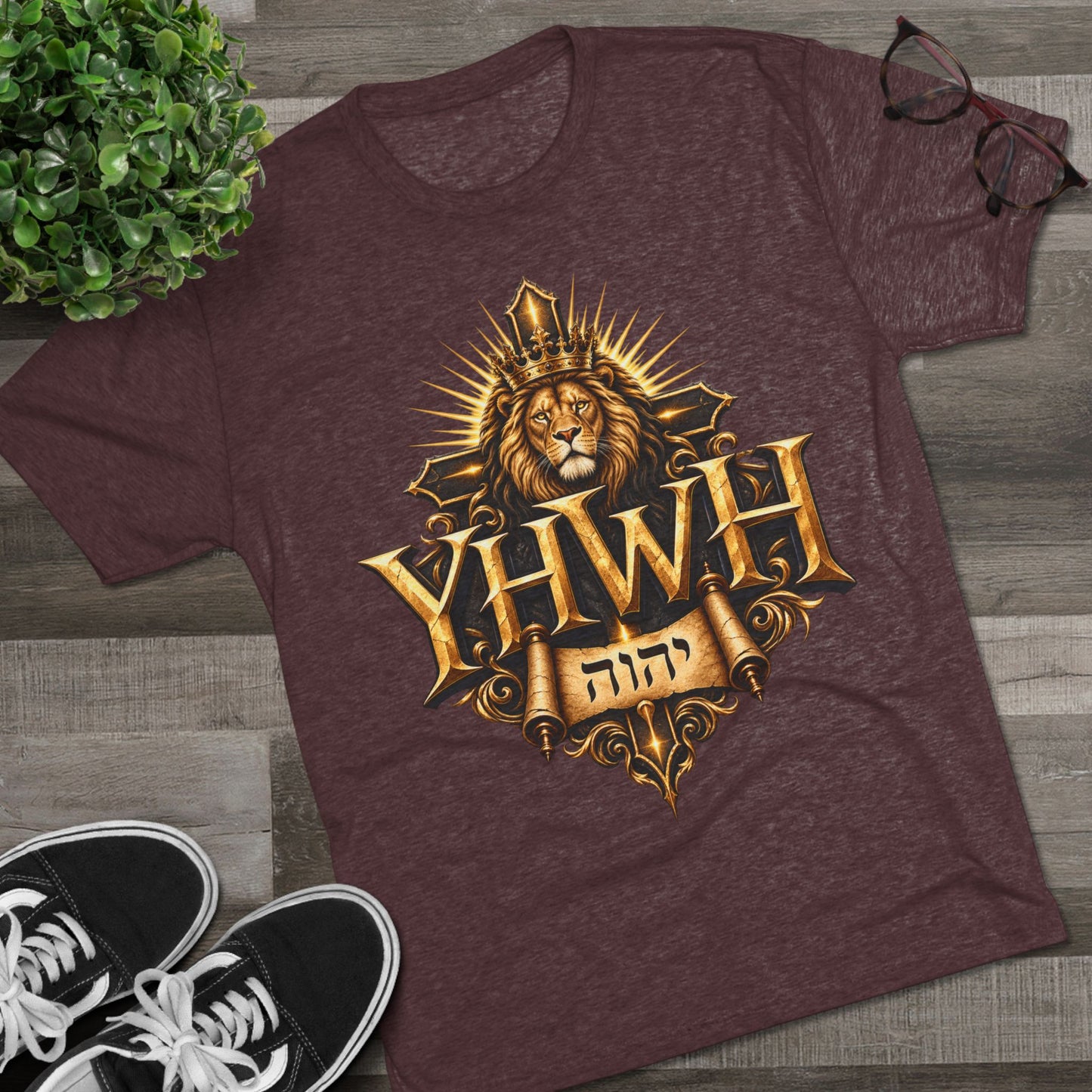 YHWH Unisex Tri-Blend Crew Tee