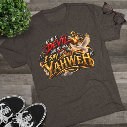 Vintage Yahweh Unisex Tri-Blend Crew Tee