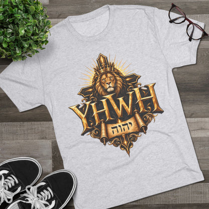 YHWH Unisex Tri-Blend Crew Tee