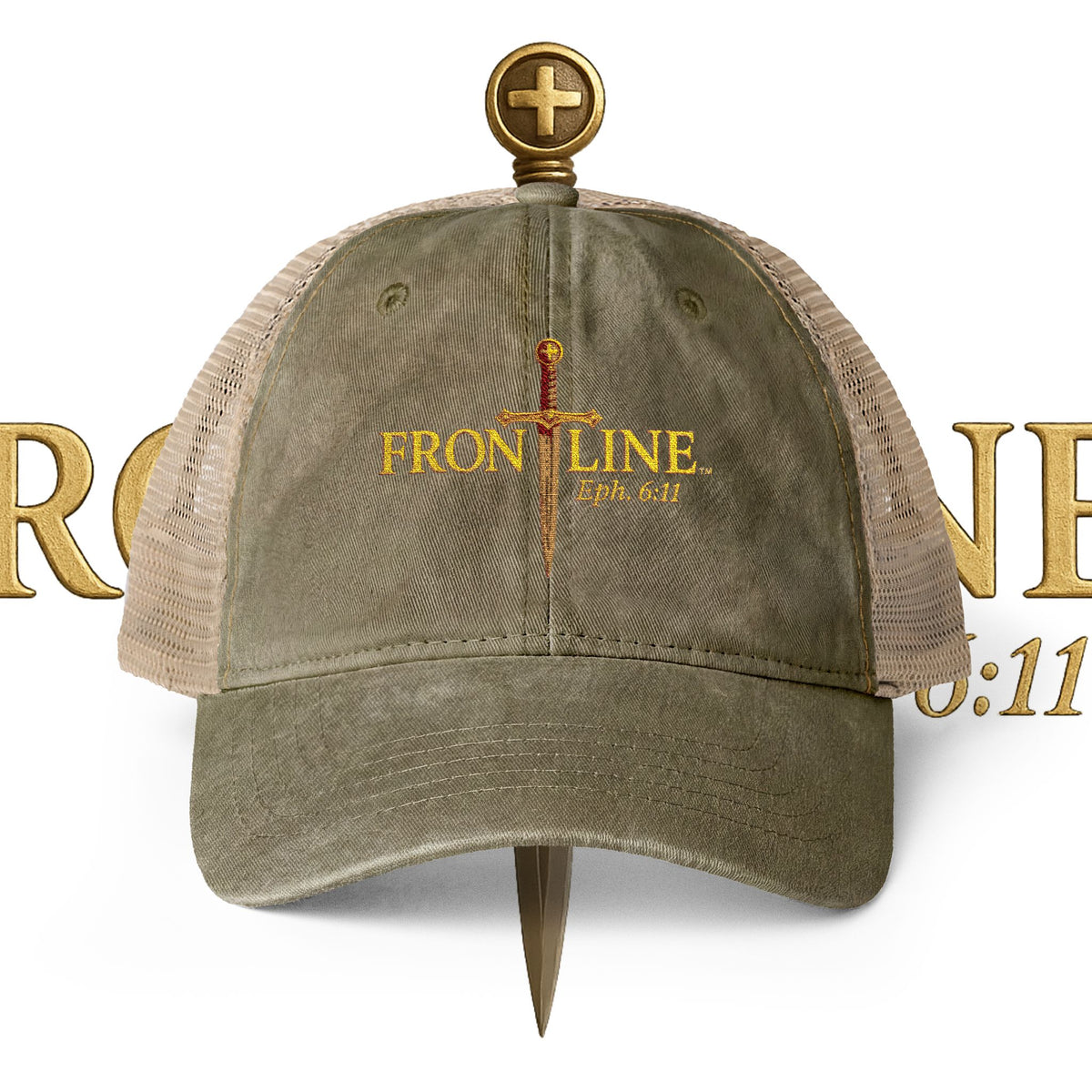 Frontline Women's Washed Mesh-Back Cap