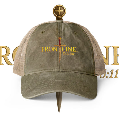 Frontline Women's Washed Mesh-Back Cap