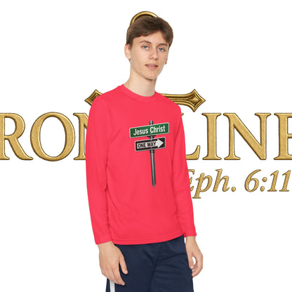 Youth Jesus is The Way Long Sleeve Competitor Tee