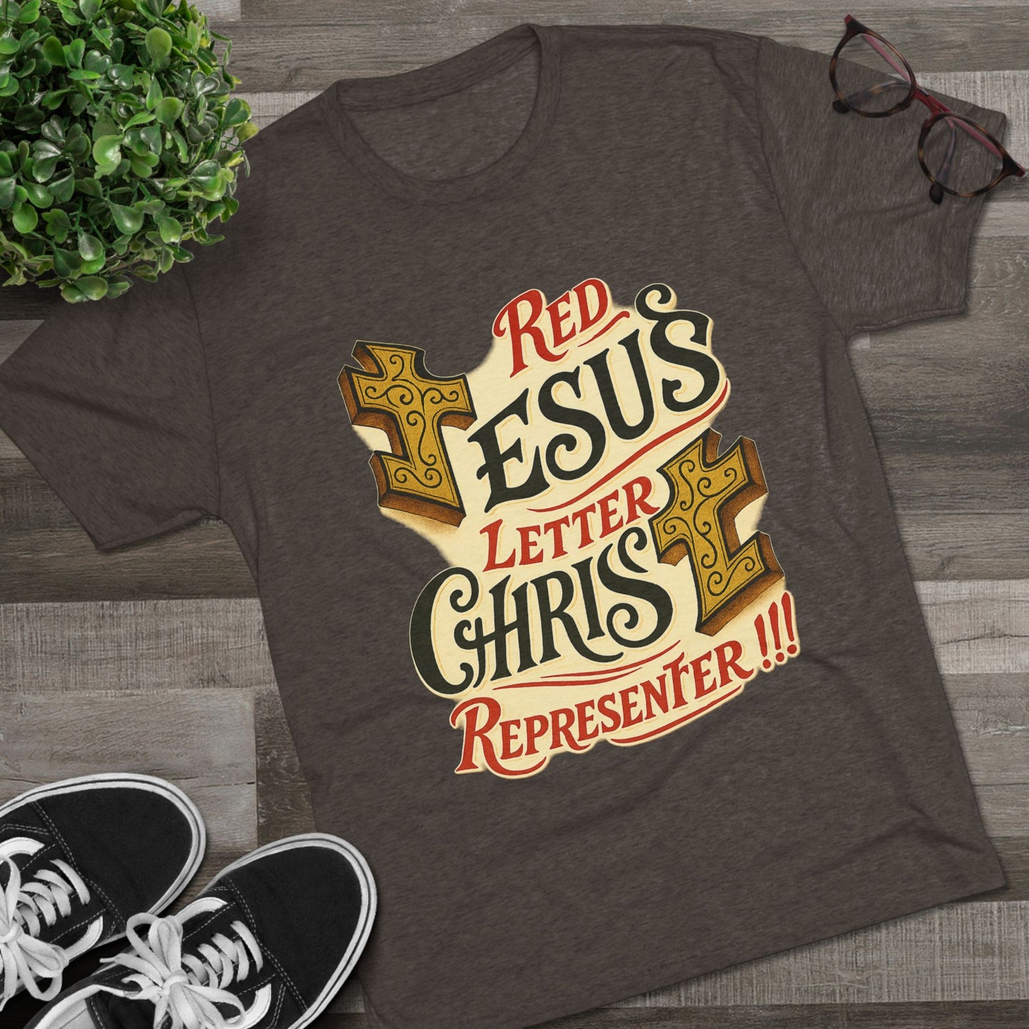 Red Letter Unisex Tri-Blend Crew Tee
