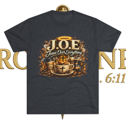 Jesus Over Everything Unisex Tri-Blend Crew Tee