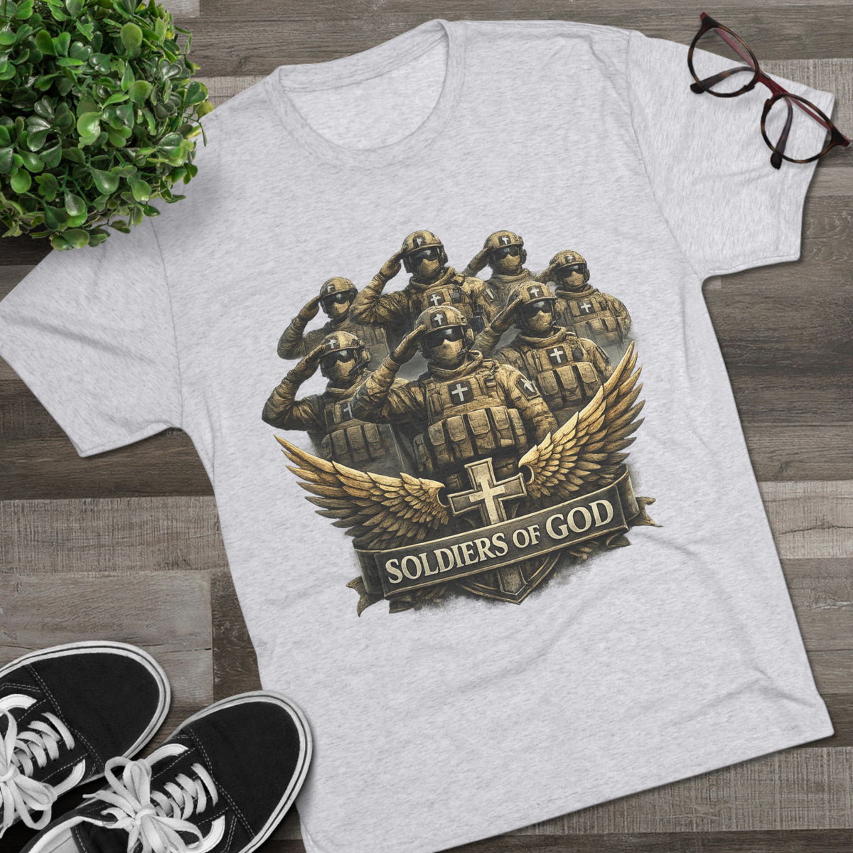 Salute Unisex Tri-Blend Crew Tee