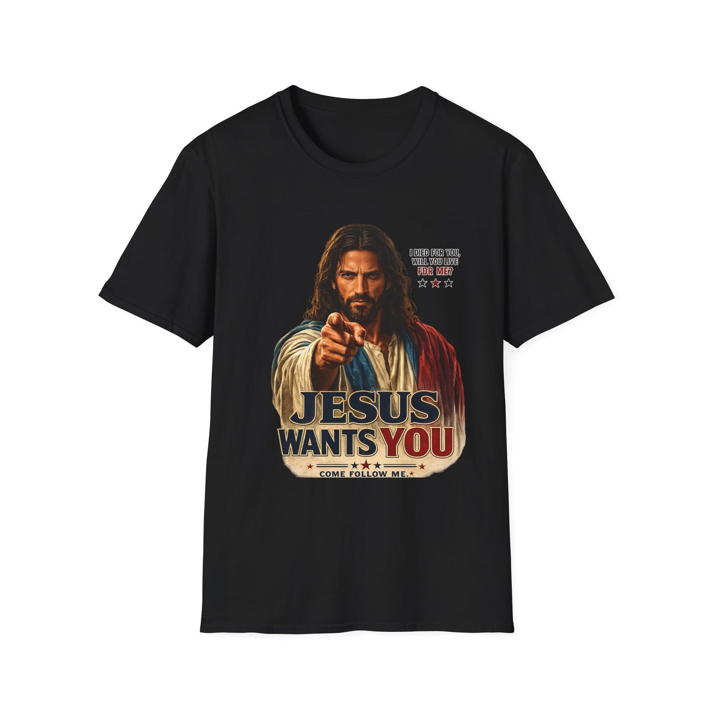 Jesus Wants You Unisex Softstyle T-Shirt