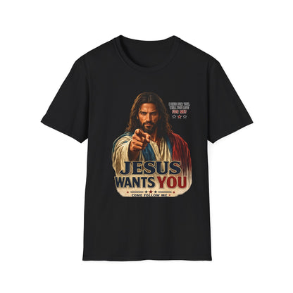 Jesus Wants You Unisex Softstyle T-Shirt