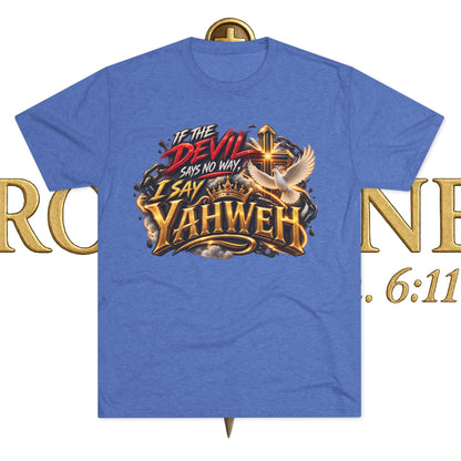 Vintage Yahweh Unisex Tri-Blend Crew Tee